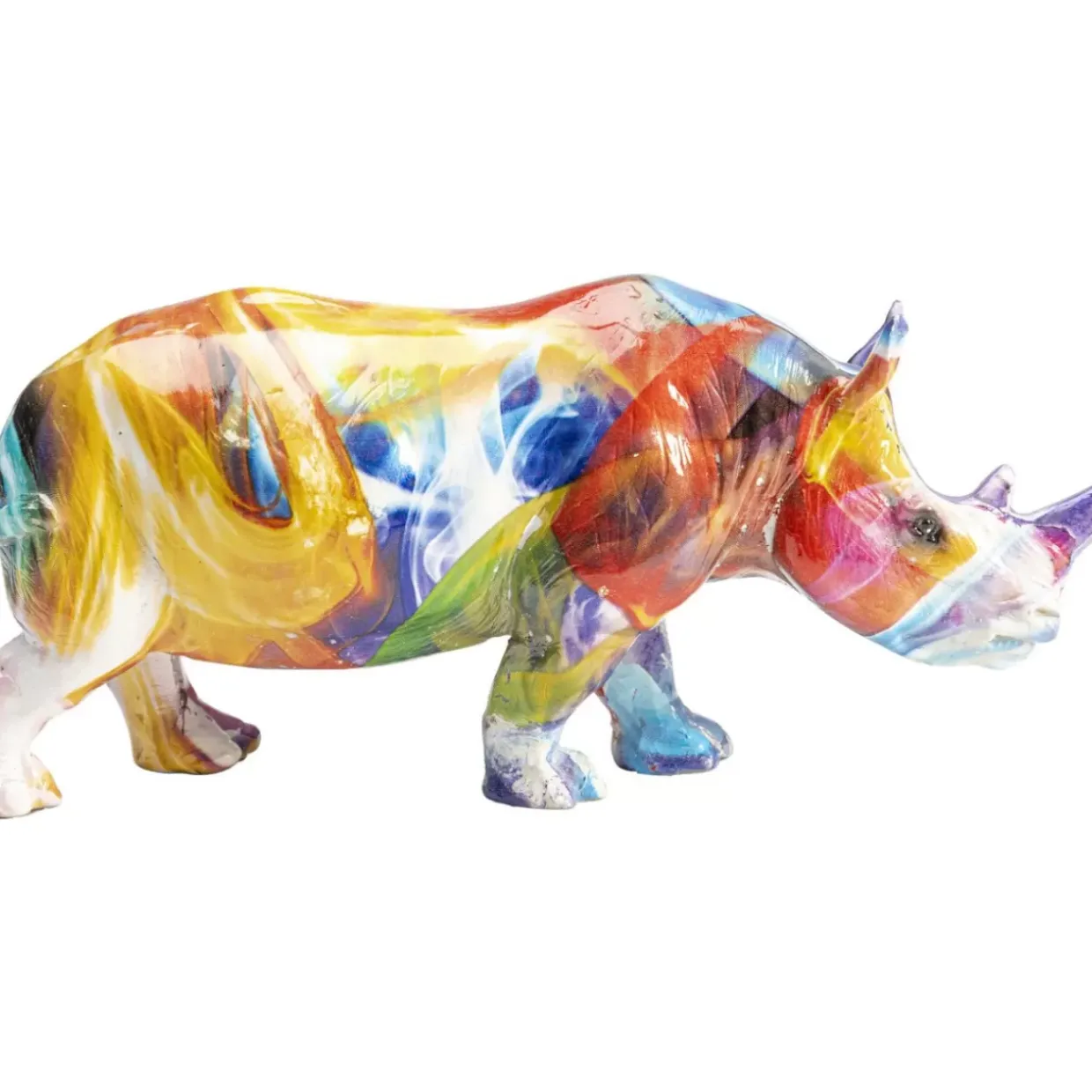 Deko Figur Colored Rhino
