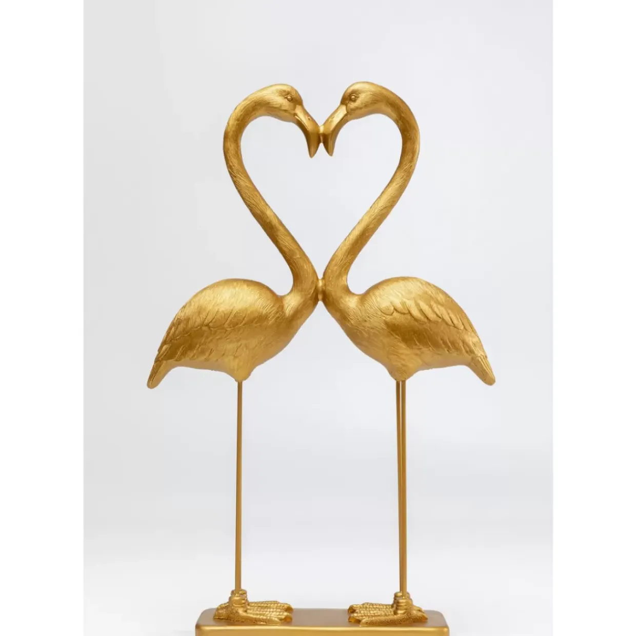 Deko Figur Flamingo Love Gold 63Cm