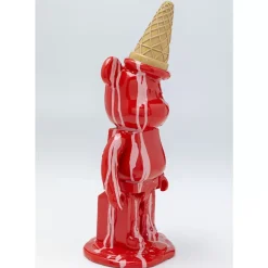 Deko Figur Gelato Bear Rot 40Cm