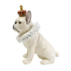 Deko Figur King Dog Weis 33Cm