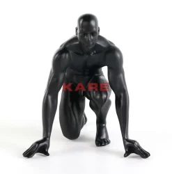 Deko Figur Runner Schwarz 25Cm