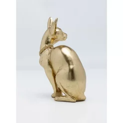 Deko Figur Sitting Cat Audrey Gold 27Cm
