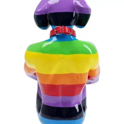 Deko Figur Sitting Dog Rainbow 80