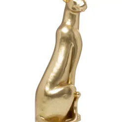 Deko Figur Sitting Leopard Gold 150Cm