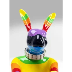 Deko Figur Sitting Rabbit Rainbow 80