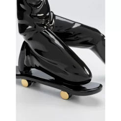 Deko Figur Skating Astronaut Schwarz 21Cm