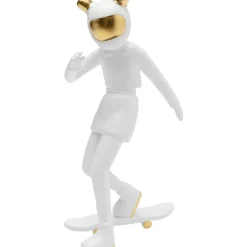 Deko Figur Skating Astronaut Weis 33Cm