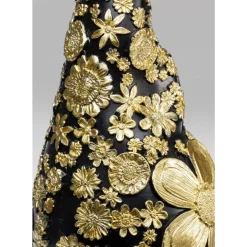 Deko Figur Zwerg Standing Schwarz Gold 46Cm