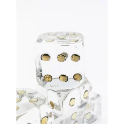 Deko Objekt Dice Transparent 17X4Cm