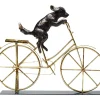 Deko Objekt Dog With Bicycle