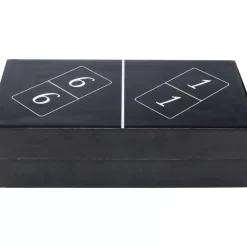 Deko Objekt Domino Schwarz 24X7Cm