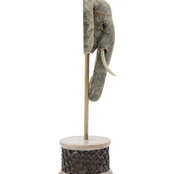 Deko Objekt Elephant Head Pearls 49Cm