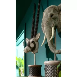 Deko Objekt Elephant Head Pearls 76