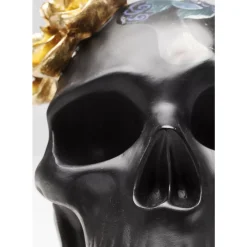 Deko Objekt Flower Skull 22Cm