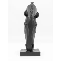 Deko Objekt Horse Face Schwarz 57Cm
