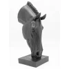 Deko Objekt Horse Face Schwarz 72Cm