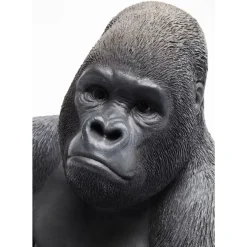 Deko Objekt Monkey Gorilla Side Medium Schwarz