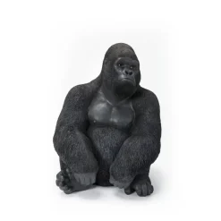 Deko Objekt Monkey Gorilla Side Medium Schwarz