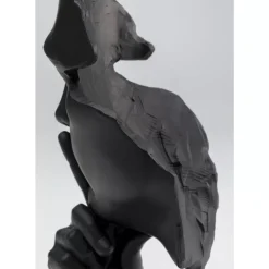 Deko Objekt Quiet Face Schwarz 31Cm
