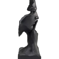 Deko Objekt Quiet Face Schwarz 31Cm