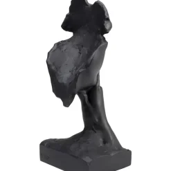 Deko Objekt Quiet Face Schwarz 31Cm