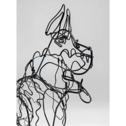 Deko Objekt Wire Attack Dog 36Cm