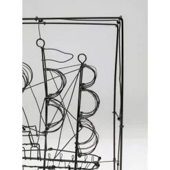 Deko Objekt Wire Sail Boat 28Cm