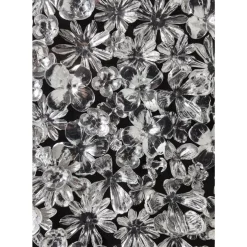 Deko Rahmen Silver Flower 100X100Cm