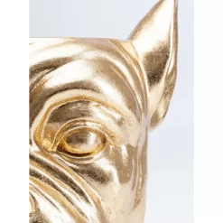 Deko Ubertopf Bulldog Gold
