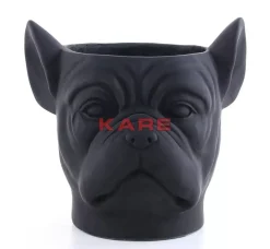 Deko Ubertopf Bulldog Schwarz