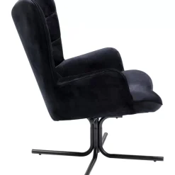 Drehsessel Oscar Velvet Schwarz