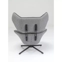 Drehsessel Toledo Schwarz Weiss
