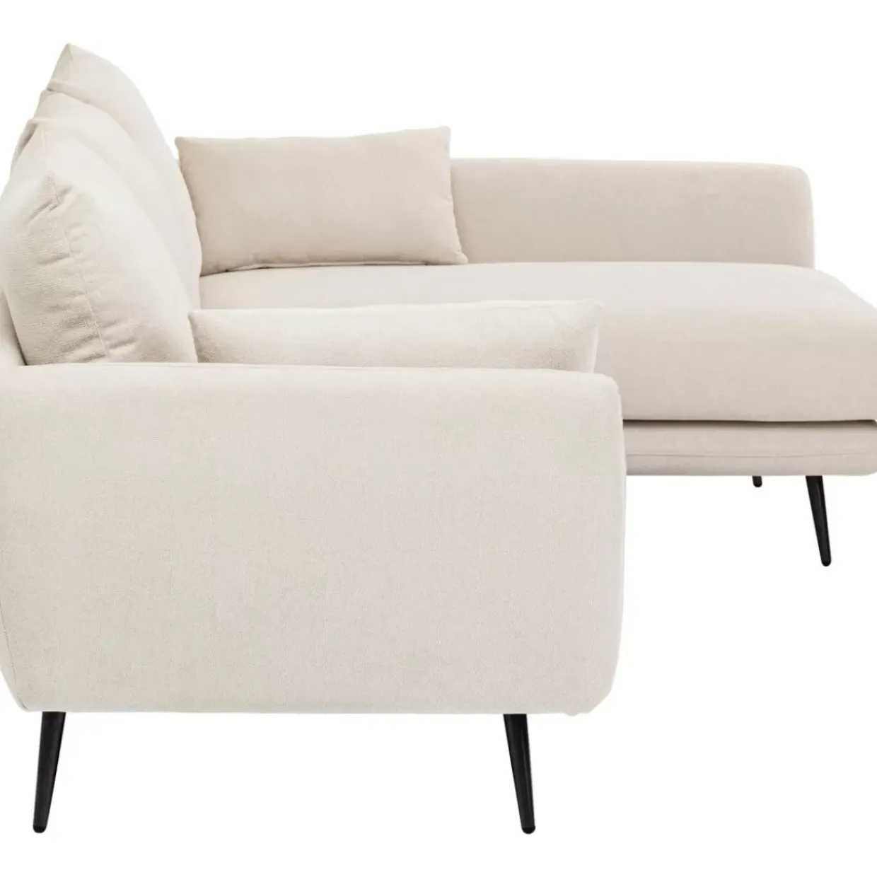 Ecksofa Amalfi Rechts Creme 275Cm