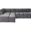 Ecksofa Belami Grau Links