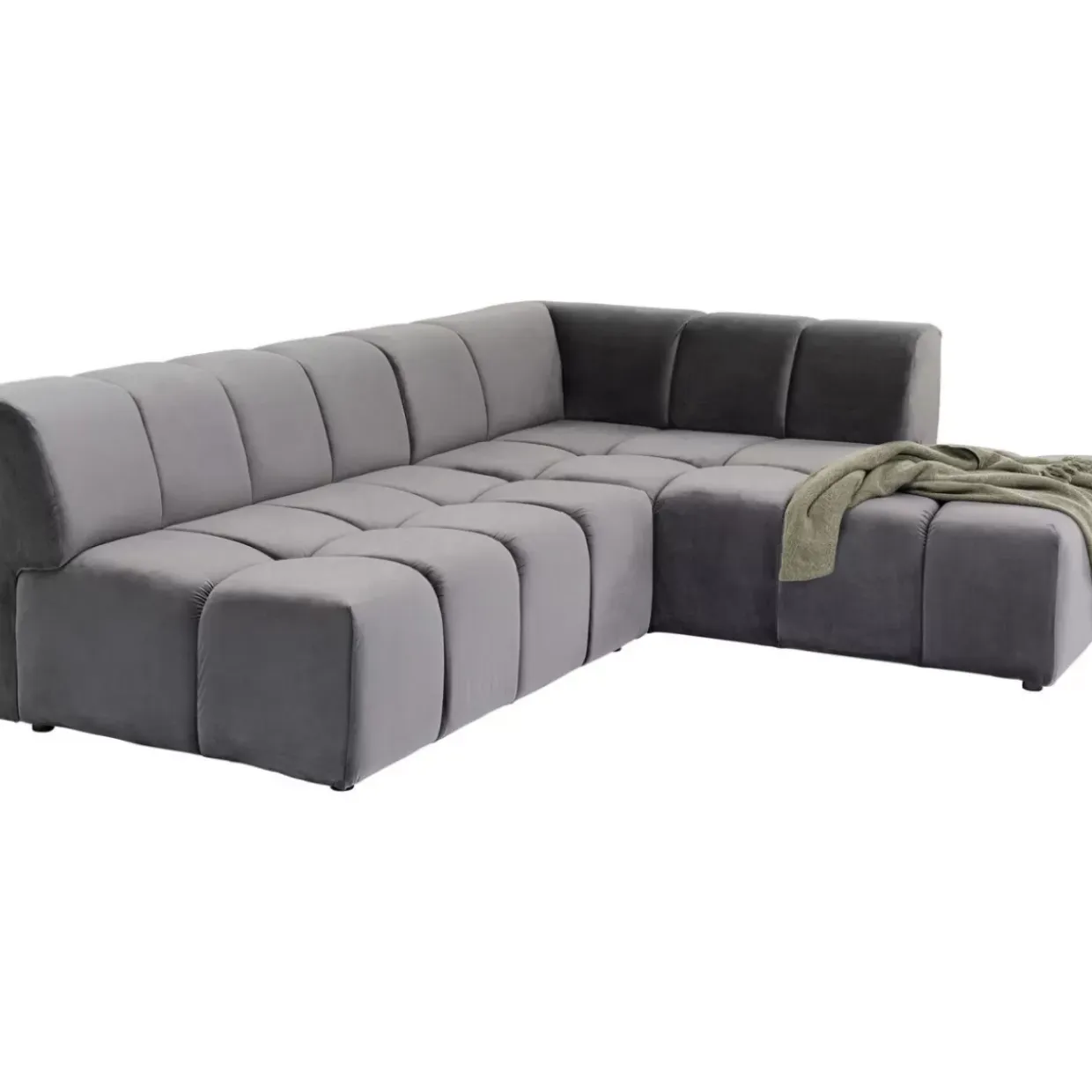 Ecksofa Belami Grau Rechts