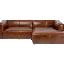 Ecksofa Cubetto Leder Braun