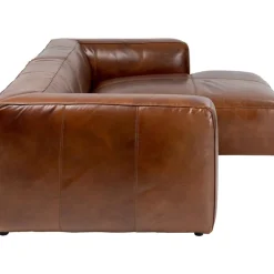 Ecksofa Cubetto Leder Braun