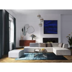 Ecksofa Infinity Ottomane Grau Links