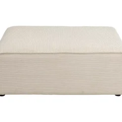 Ecksofa Infinity Ottomane Cord Creme Rechts