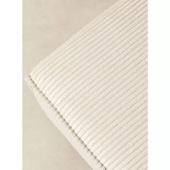 Ecksofa Infinity Ottomane Cord Creme Rechts