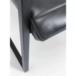 Freischwinger Lola Leder Grau