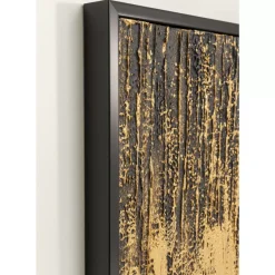 Gerahmtes Bild Abstract Schwarz 80X120Cm