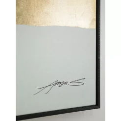 Gerahmtes Bild Abstract Shapes Grun 73X143Cm
