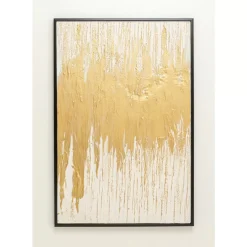 Gerahmtes Bild Abstract Weis 80X120Cm
