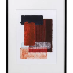 Gerahmtes Bild Box Back Rot 60X80Cm
