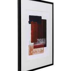 Gerahmtes Bild Box Back Rot 60X80Cm
