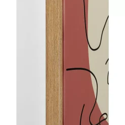 Gerahmtes Bild Faccia Arte Tri Colore 90X120Cm