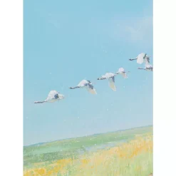 Gerahmtes Bild Flying Birds 120X120Cm