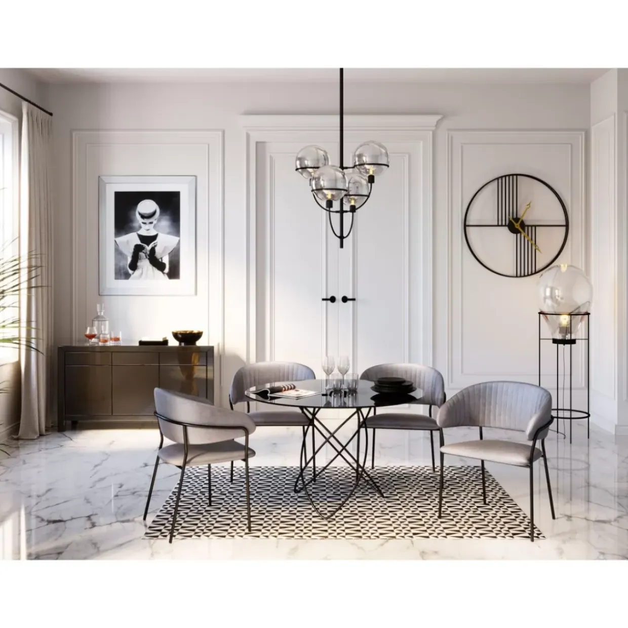 Gerahmtes Bild Reading Beauty 85X105Cm