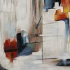 Gerahmtes Bild Visione Obliquo 100X100Cm
